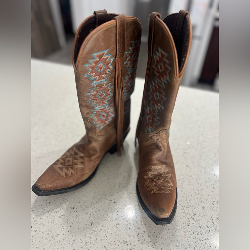 LAREDO WOMEN'S CHARMAYNE Cowboy Sz 9
WESTERN BOOTS SNIP TOE Teal - Picture 3 of 9